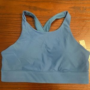 New Fabletics Sports Bra L No Bounce High Impact Blue Ocean Wave. New No tags